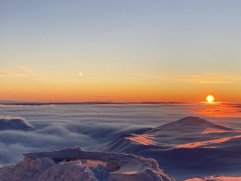Soloppgang Gaustatoppen