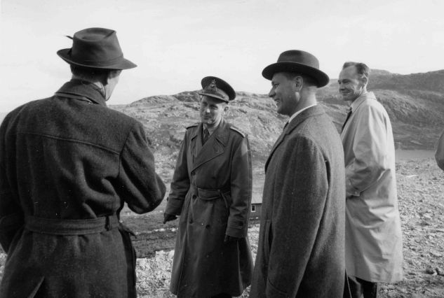 27. september 1961: Nordisk forsvarsministermøte med Gudmund Harlem, Sven Olof Morgan Andersson og Poul Hansen.