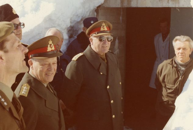 29. mars 1977: Kong Olav besøker Gaustatoppen